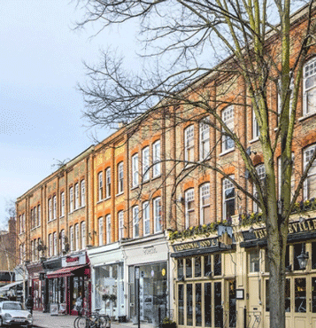 A street in Clapham, west London