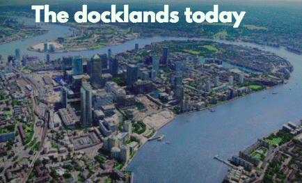 Image of east London docklands