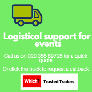 logistical support and removals for events